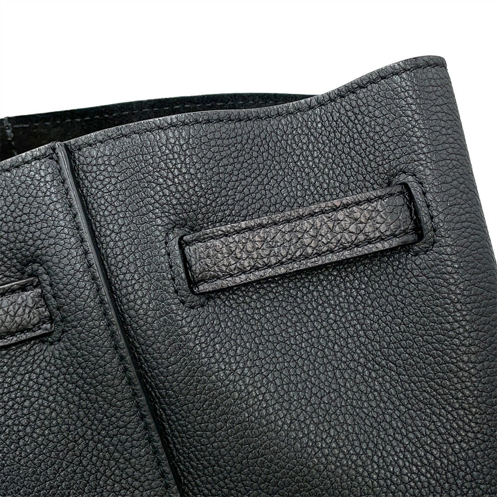 Celine Cabas Phantom Leather Tote Bag Black - Picture 7 of 12